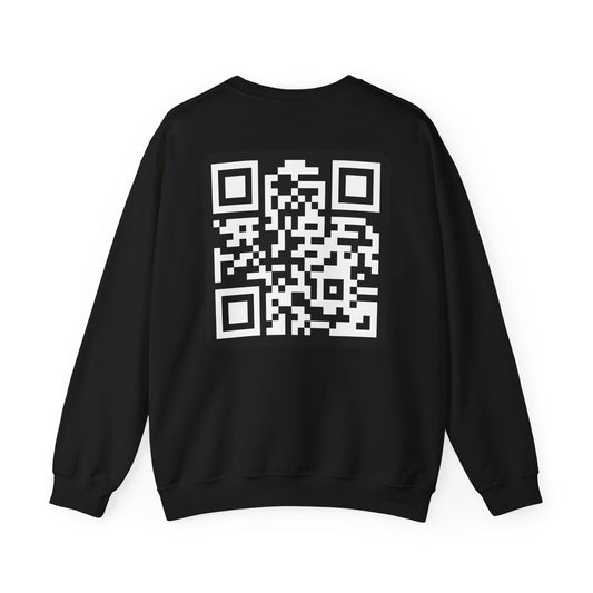 Copy of Sayless Unisex Heavy Blend Crewneck Sweatshirt with QR Code