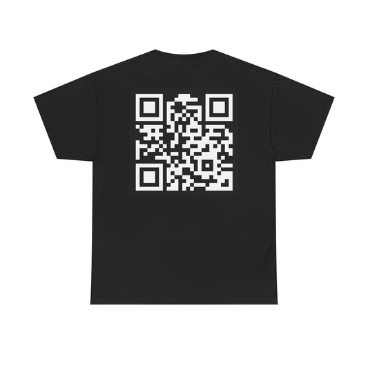 Say Less Unisex Heavy Cotton Tee with QR Code - Casual & Trendy Graphic T-Shirt for Everyday Wear