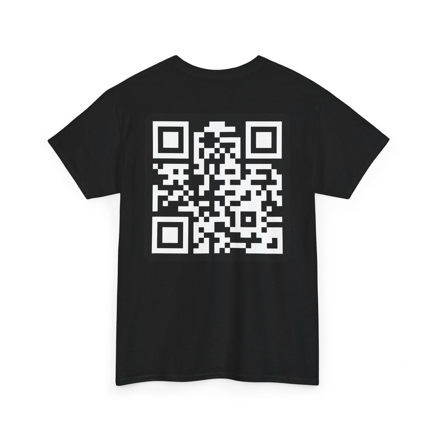 Say Less Unisex Heavy Cotton Tee with QR Code - Casual & Trendy Graphic T-Shirt for Everyday Wear