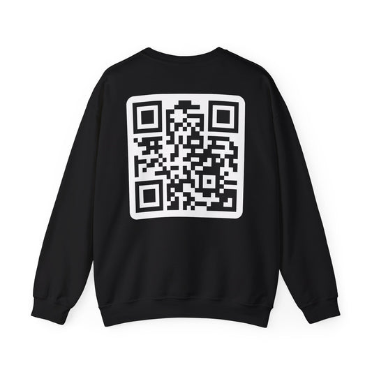 Sayless Unisex Heavy Blend Crewneck Sweatshirt with QR Code