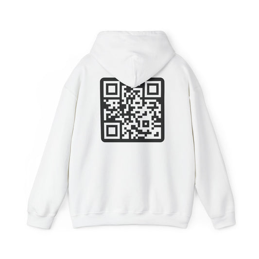 Sayless Unisex Heavy Blend™ Hoodie with QR Code - Casual Comfort for Trendsetters