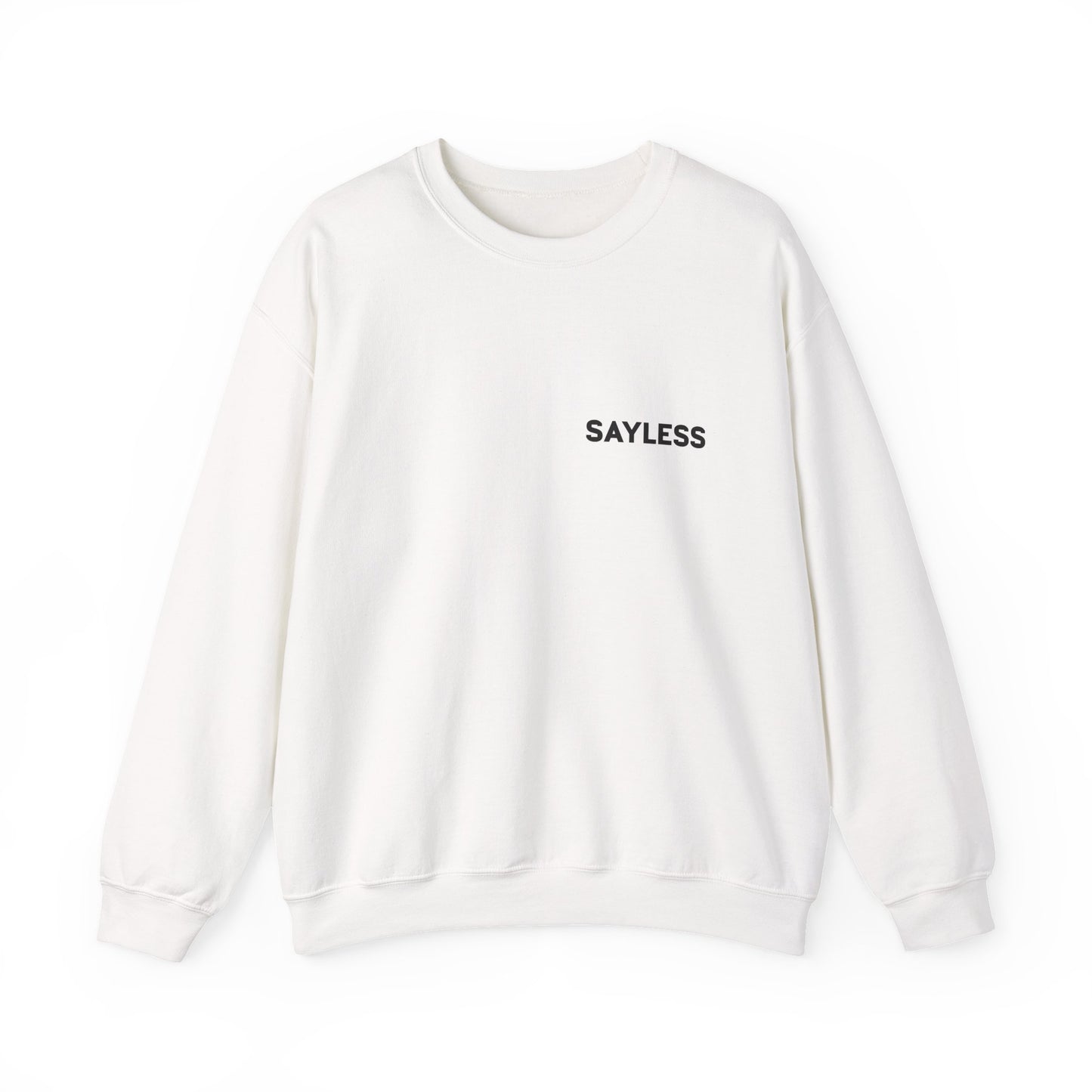 Sayless Unisex Crewneck Sweatshirt with QR Code | Trendy Casual Wear | Perfect Gift for Friends