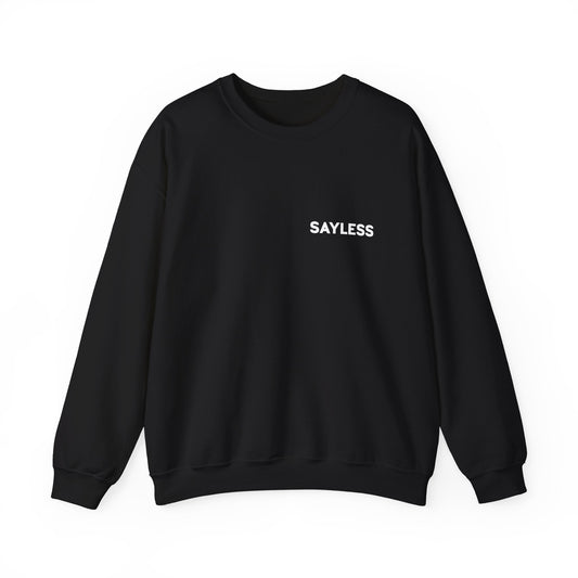 Sayless Unisex Heavy Blend Crewneck Sweatshirt with QR Code