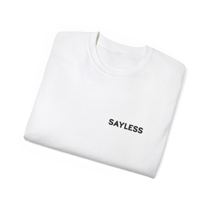 Sayless Unisex Ultra Cotton Tee with QR Code | Minimalist Casual Wear