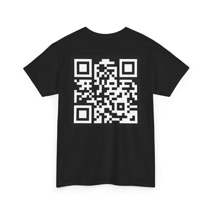 Say Less Unisex Heavy Cotton Tee with QR Code - Casual & Trendy Graphic T-Shirt for Everyday Wear