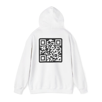 Sayless Unisex Heavy Blend™ Hoodie with QR Code - Casual Comfort for Trendsetters