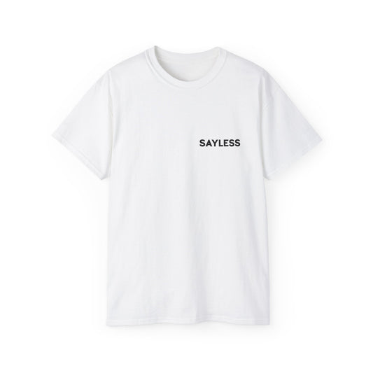 Sayless Unisex Ultra Cotton Tee with QR Code | Minimalist Casual Wear